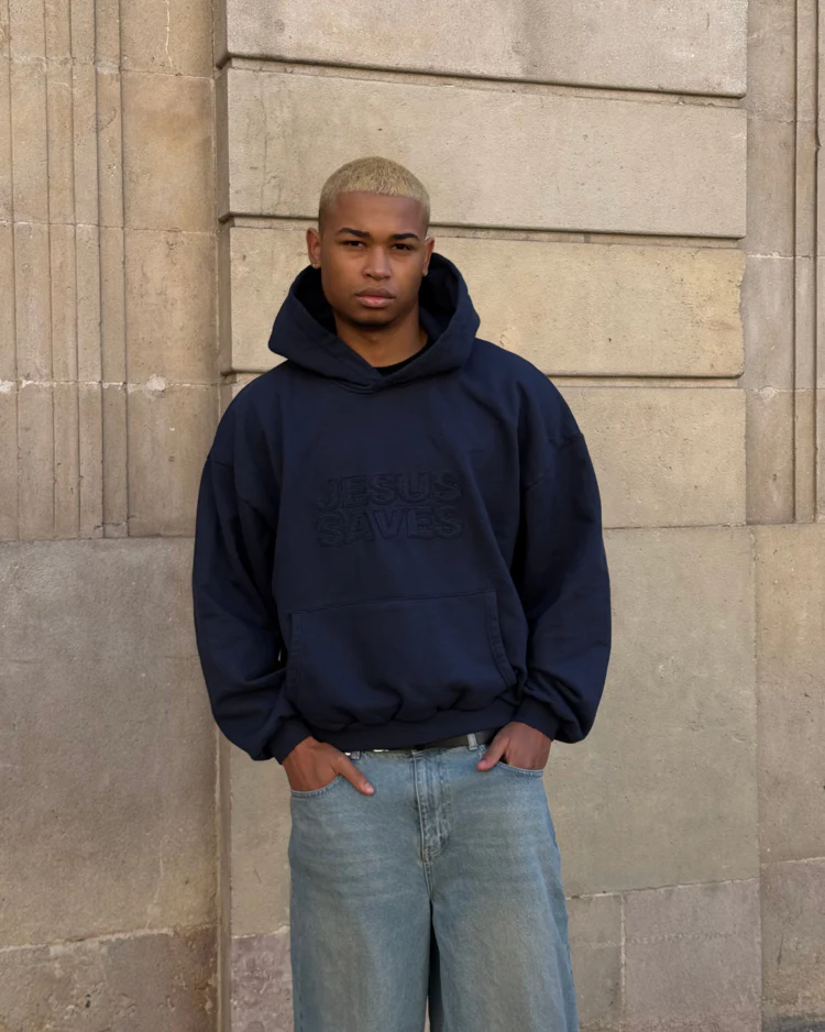 Basic Jesus Saves Hoodie - Image 3