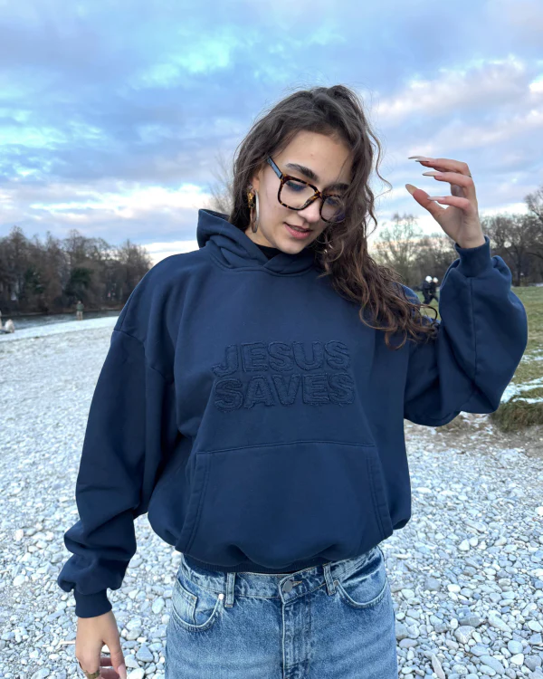 Basic Jesus Saves Hoodie - Image 5