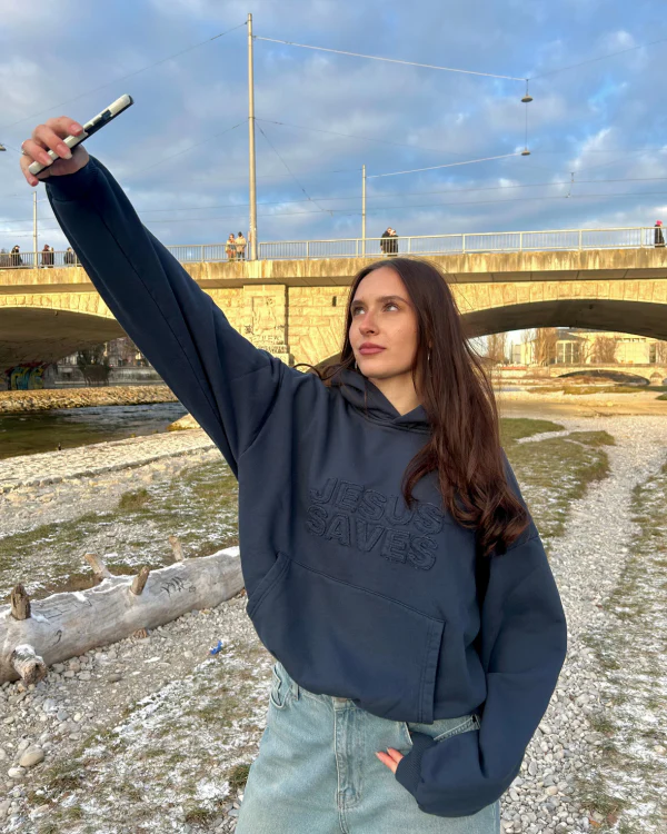 Basic Jesus Saves Hoodie - Image 6