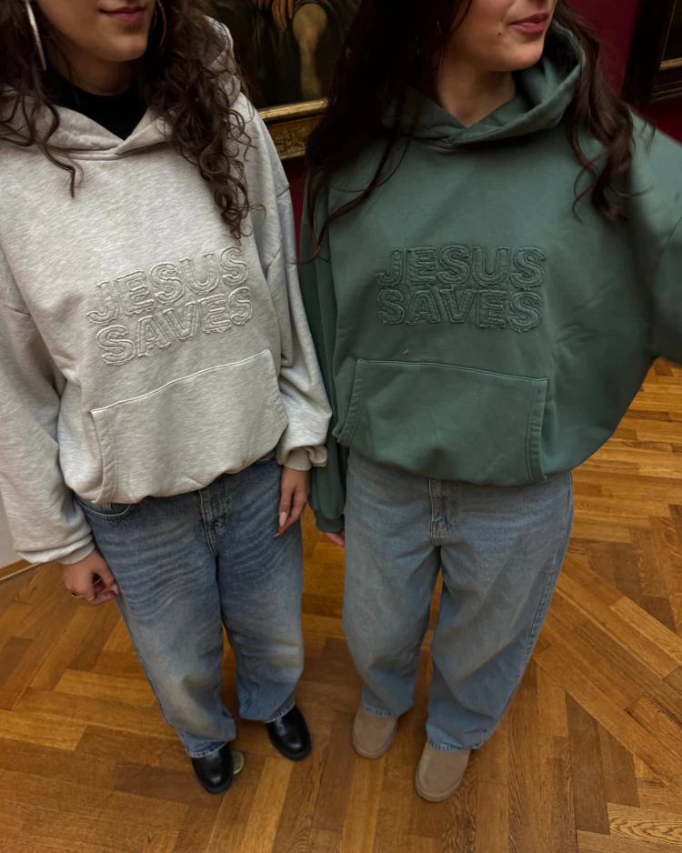 Basic Jesus Saves Hoodie - Image 5