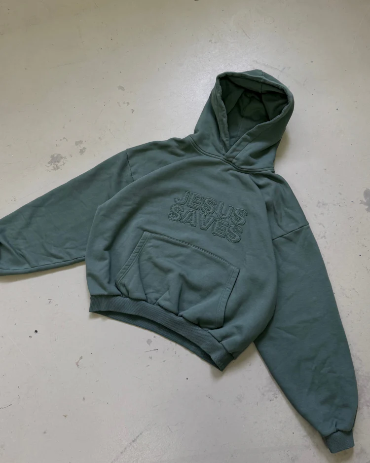 Basic Jesus Saves Hoodie - Image 3