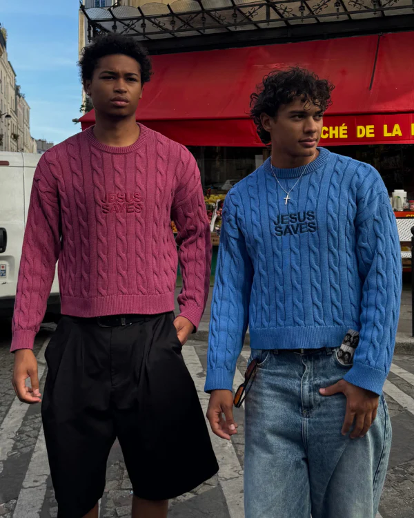 Jesus Saves - Knit Sweater - Image 3