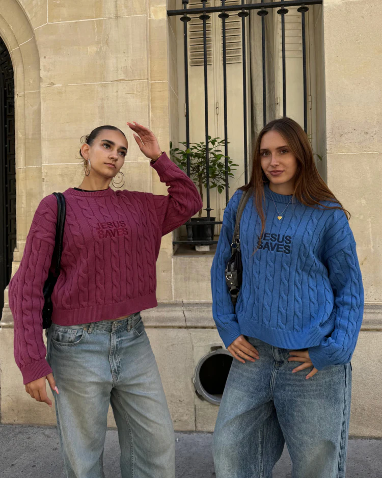 Jesus Saves - Knit Sweater - Image 7