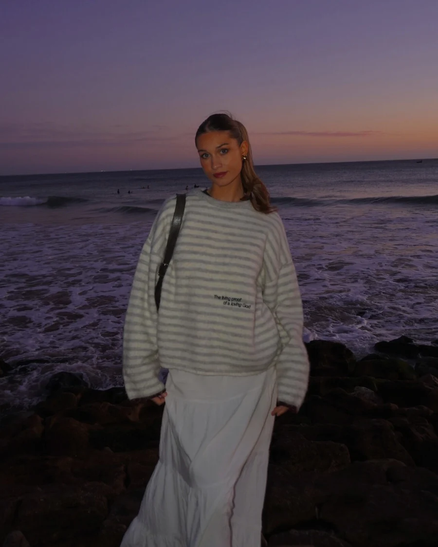 Striped Living Proof - Knit Sweater - Image 5